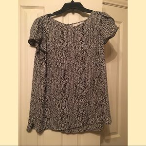 Black & white LOFT blouse